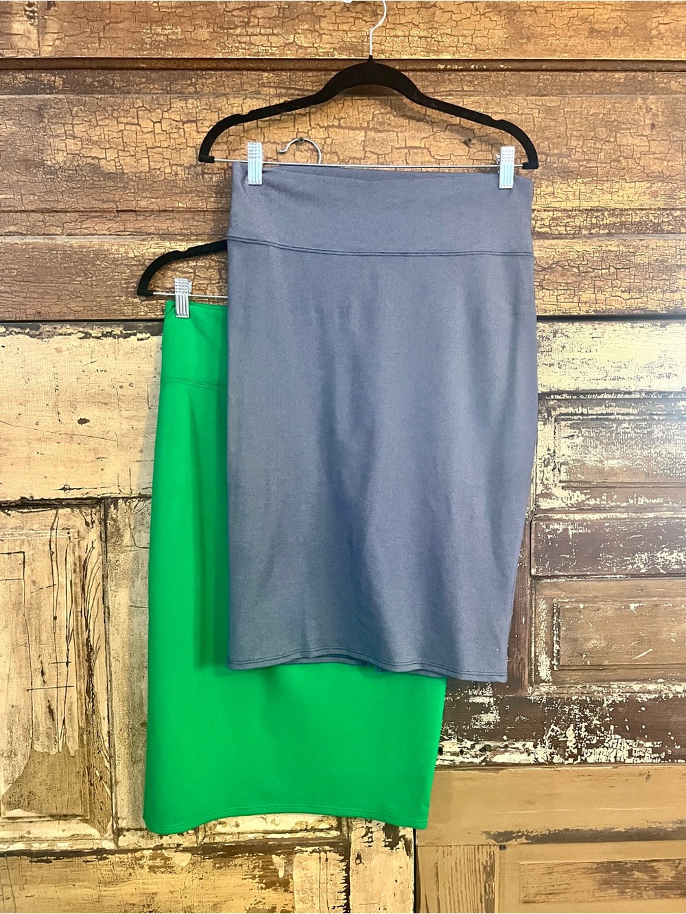Emerald Green and Slate Blue Pencil Skirt Bundle | Workwear Capsule